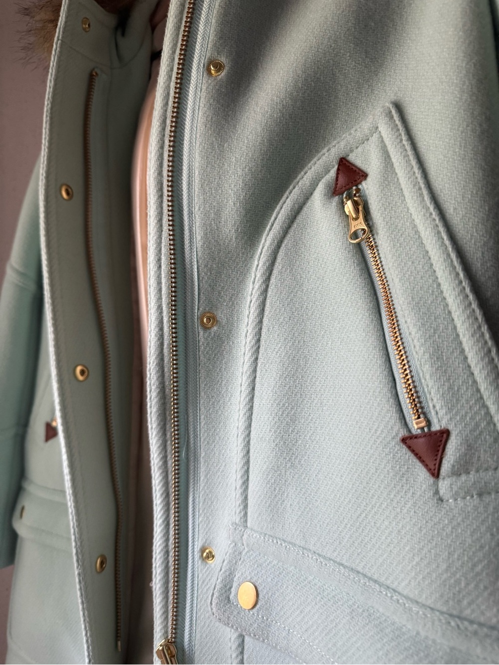 J. Crew Women’s Chateau Parka in Icy Mint - Picture 5 of 9